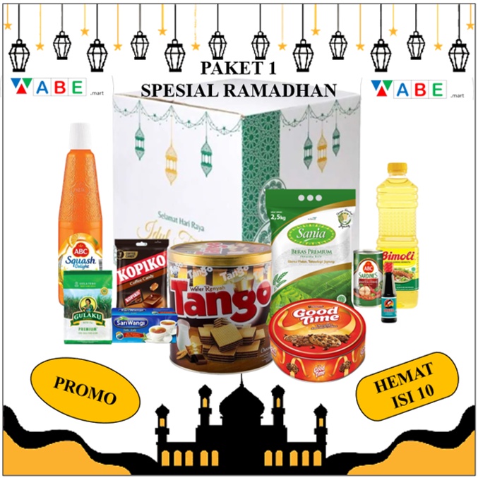 

Paket 1 Hemat Paket Sembako Spesial Isi 10 Item FREE PACKGING E-FLUTE BOX SPESIAL