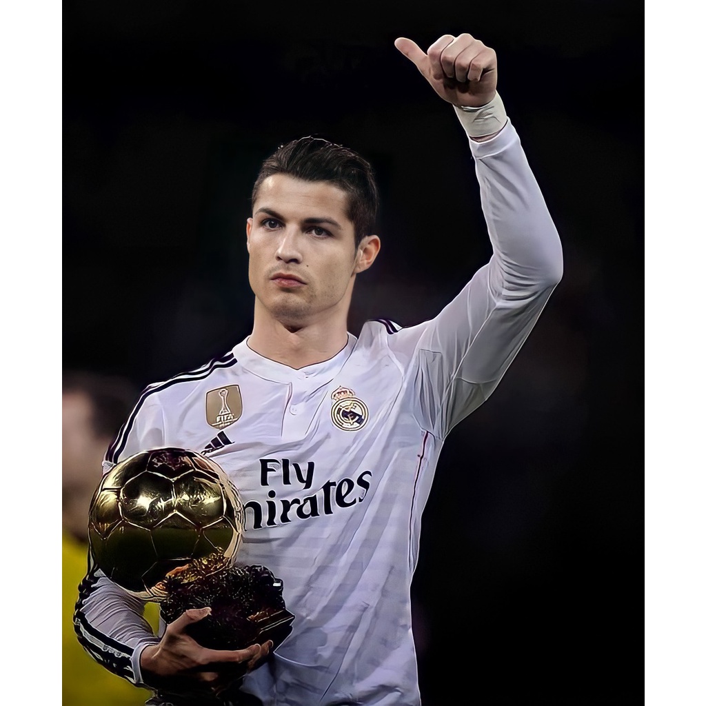 POSTER BOLA CHRISTIANO RONALDO IN REAL MADRID (BISA CUSTOM)