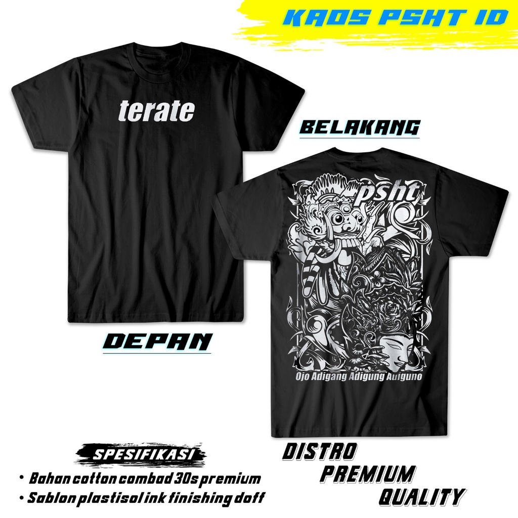 KAOS PSHT TERATE STYLE KEKINIAN CULTURE LEAK  /BISA COD/BAHAN DISTRO/TERBARU