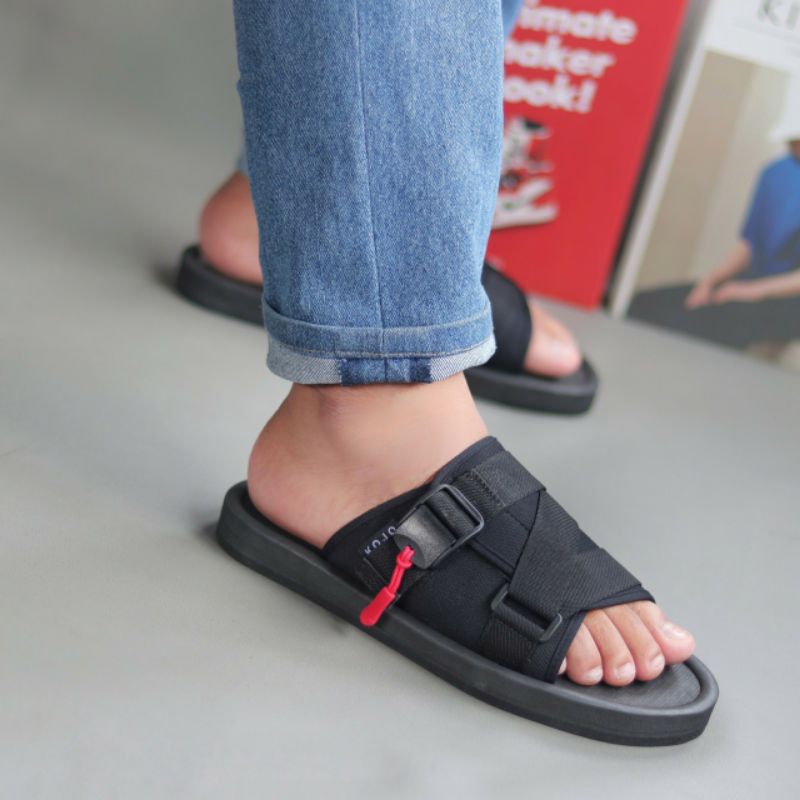 SRZW Sandal Pria Kekinian Sendal Slide Casual Original Distro