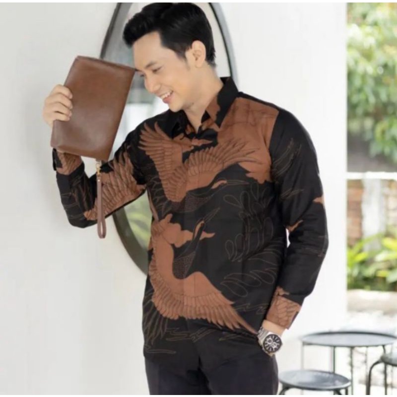 kemeja batik solo premium kemeja slimfit hem anak muda kekinian hem kondangan