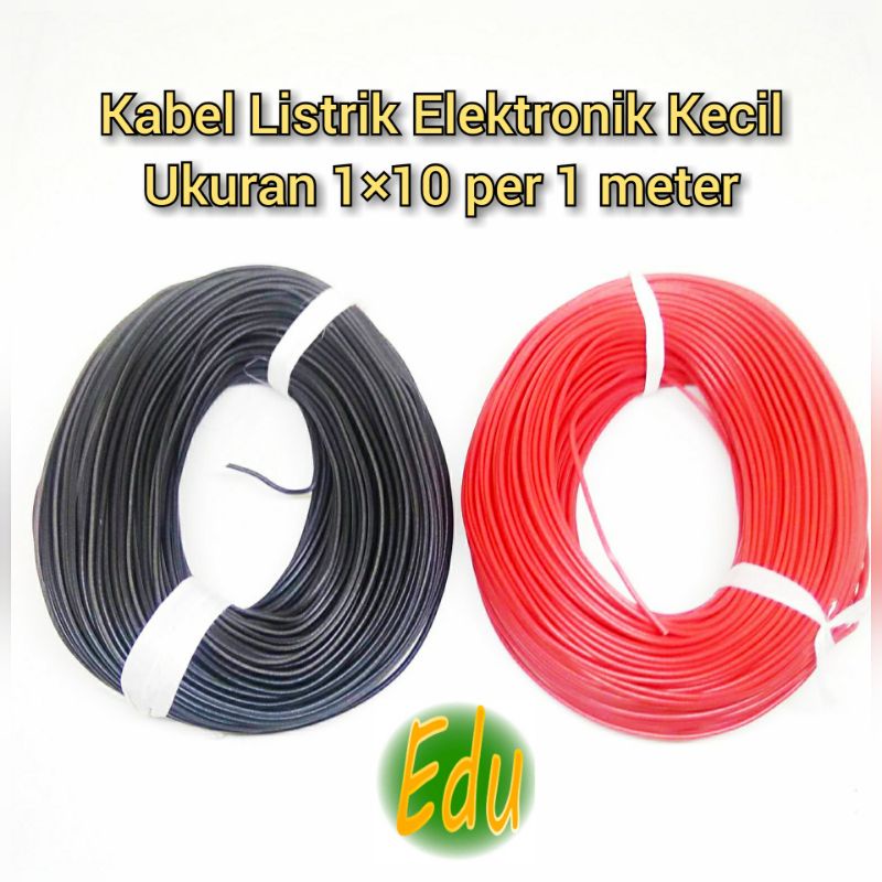 Kabel Listrik Elektronika Serabut Kecil Ukuran 1×10 Warna-warni