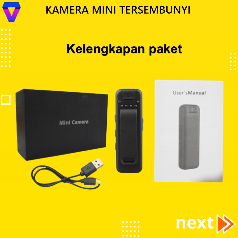 KAMERA TERSEMBUNYI MINI TERSEMBUNYI TANPA KABEL CCTV KECIL PENGINTAI SPY CAMERA HIDDEN CAMERA JS 165