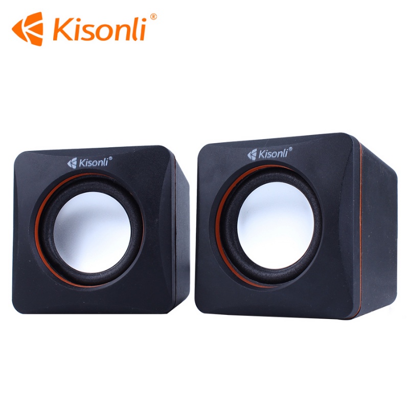 V-400 Mini Speaker komputer/laptop Kisonli Dual Bass With Volume Control - XOBOX