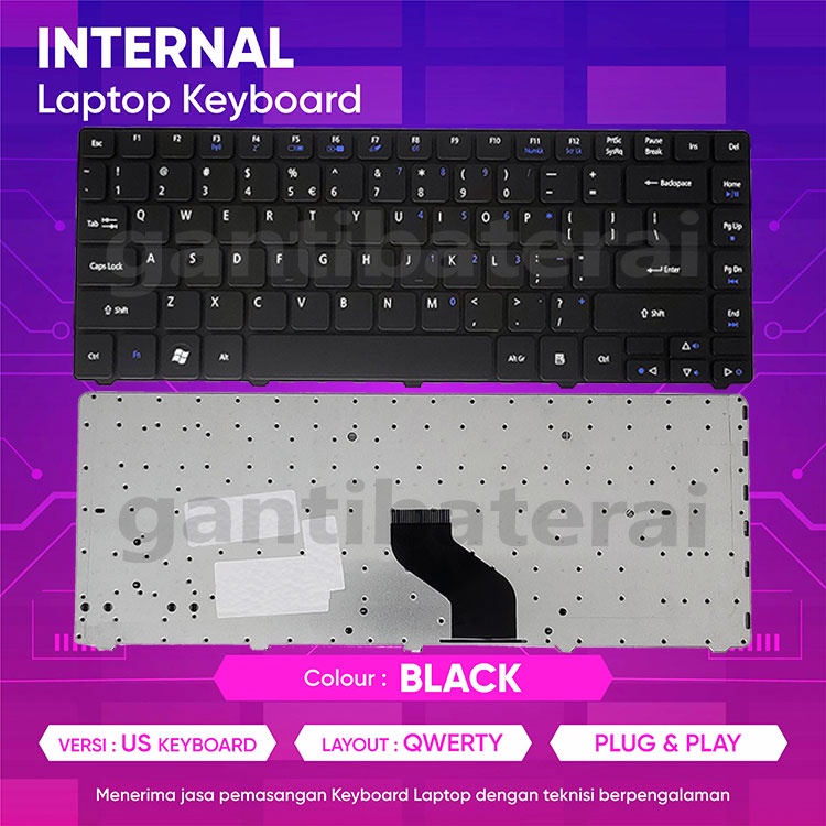 Keyboard Acer 4736 4738 4739 4740 4741 4750 4752 4349 4250 Black