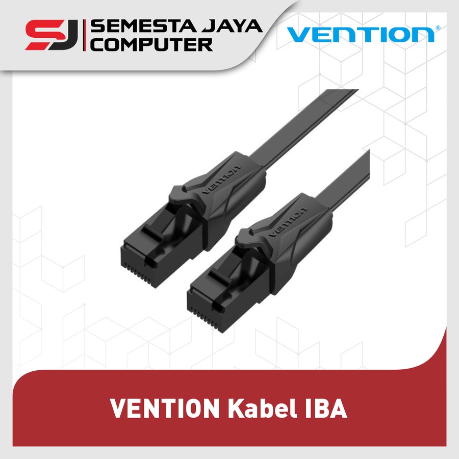 Vention [IBA 1M] Kabel Lan RJ45 Cat6 Cat.6 Flat Gigabit UTP