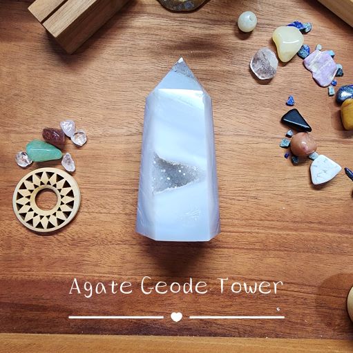 Agate Geode Tower