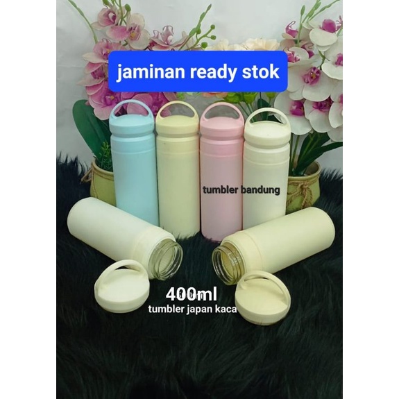 tumbler travel kaca botol minum jepang japan jinjing kaca termos trepel lucu bandung jakarta selatan