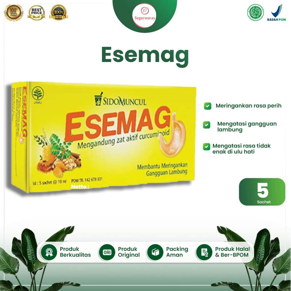 Obat Maag Esemag Sidomuncul Isi 5 Sachet
