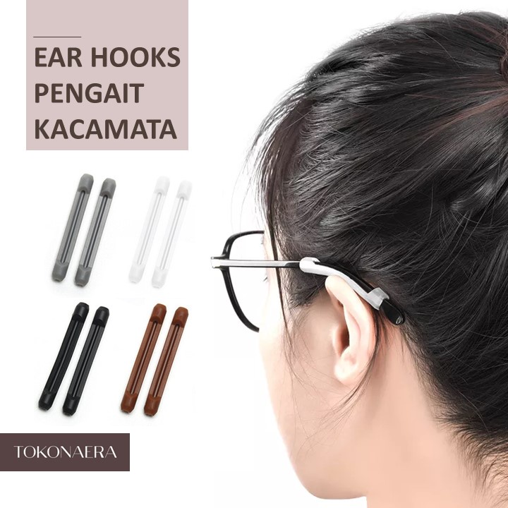 Ear Hook Kacamata - Anti Slip Kacamata Silikon - Earhook Kacamata - Pengait Kacamata