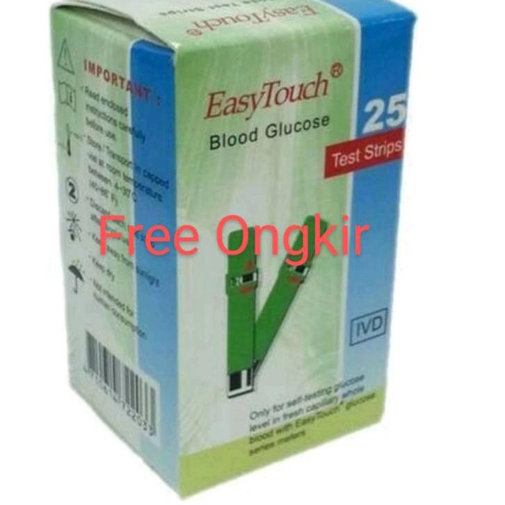 ☟ Free Ongkir Strip gula darah easy touch / strip glucose easy touch / alat cek gula darah / alat te