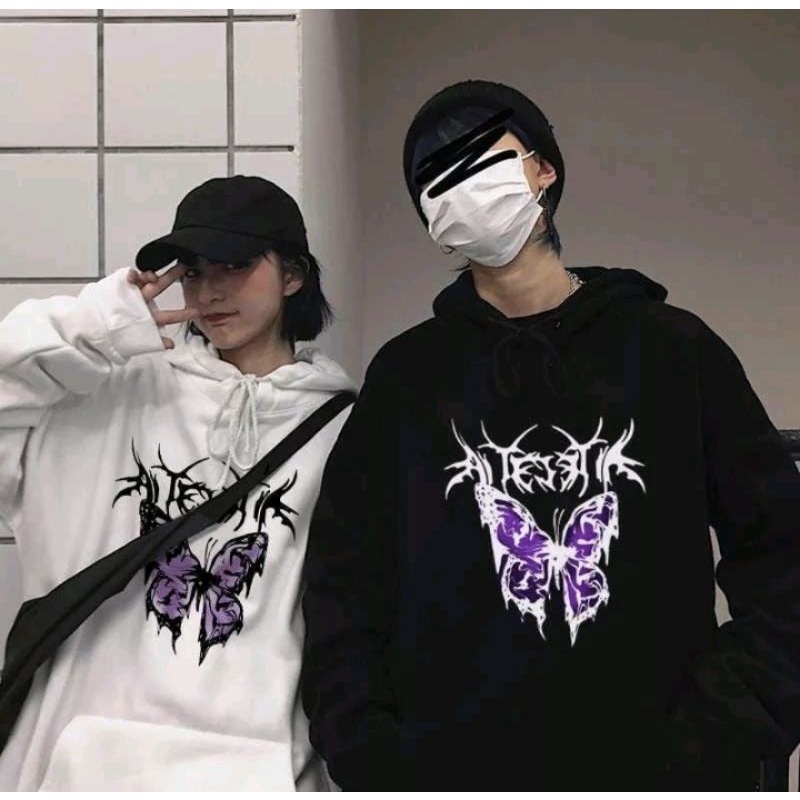 Swetear butterfly hoodie y2k