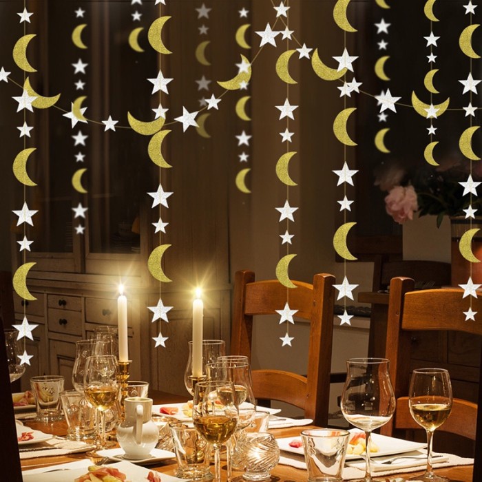 4m Banner Gantung Motif Ramadhan Mubarak Untuk Dekorasi Rumah(N2X7) dekorasi ramadhan paket dekorasi