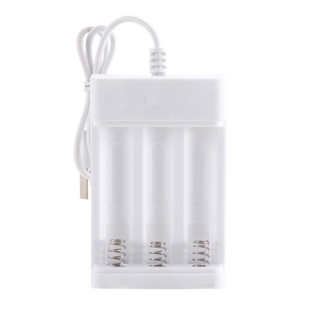 Alat Charger Charging Cas Casan Baterai Batre AA AAA A3 A2 3 Slot USB