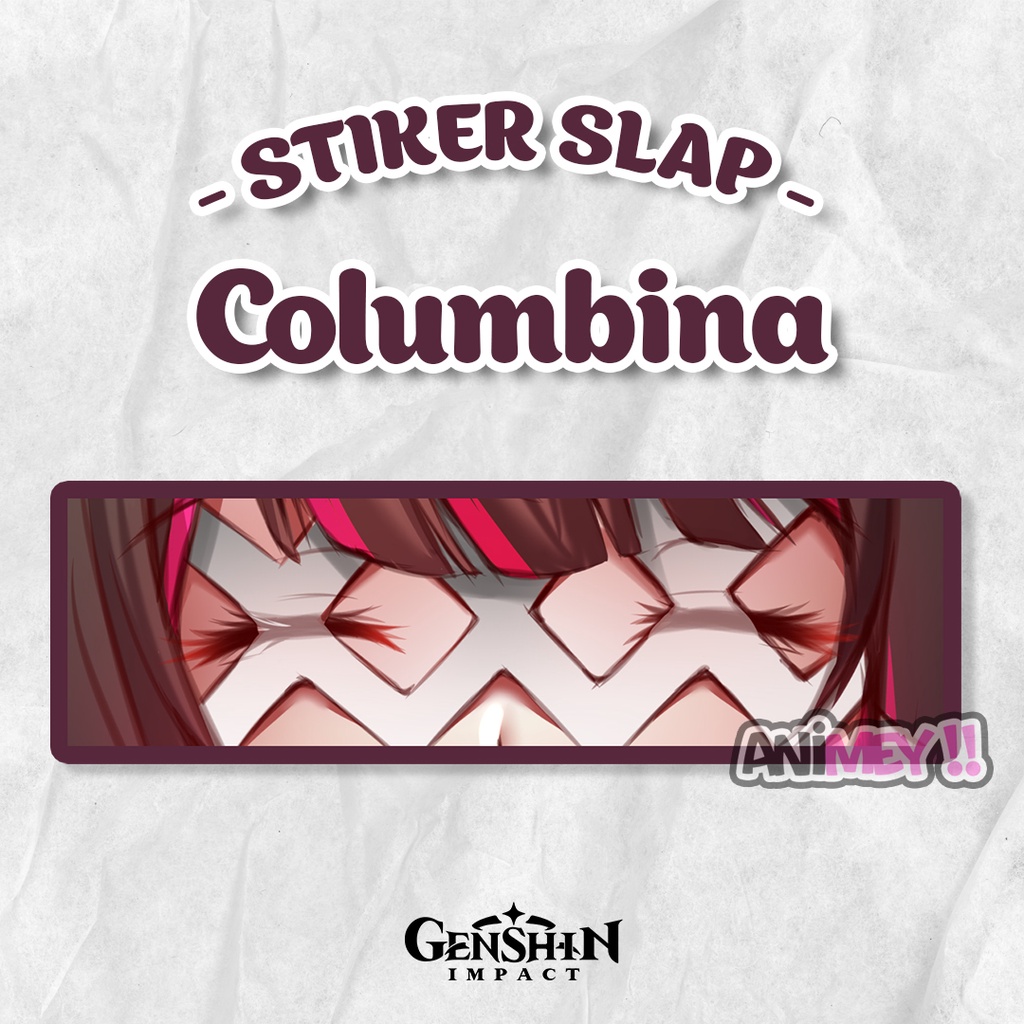 

Stiker Slap Columbina Genshin Impact / Sticker Slap Anime Waterproof