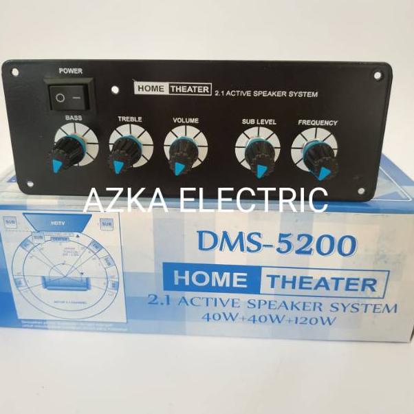 ☝ Kit Power Amplifier Speaker Aktif 2.1 Channel DMS 5200 ☂