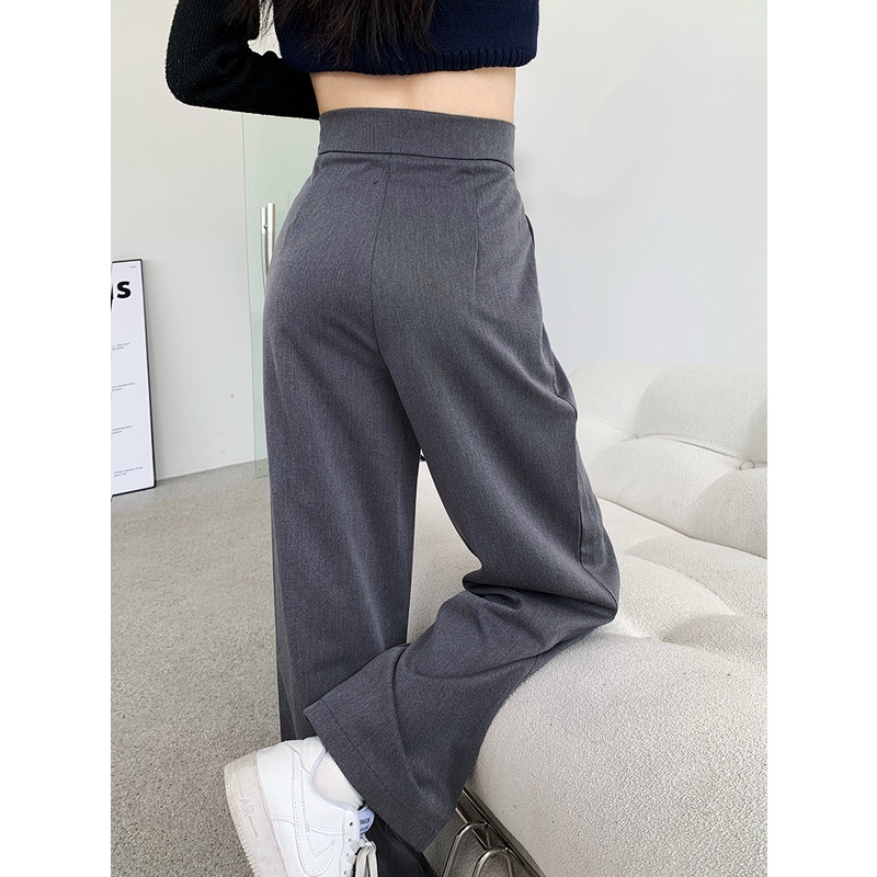 Celana Velcro Kulot Wanita Terbaru Kekinian Loose High Waist Pants Korean Style Celana Bahan Wanita