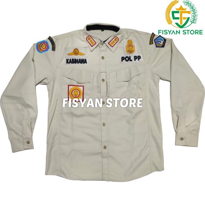 Kemeja Satgas Satpol PP Lengan Panjang (Bahan Ripstop)