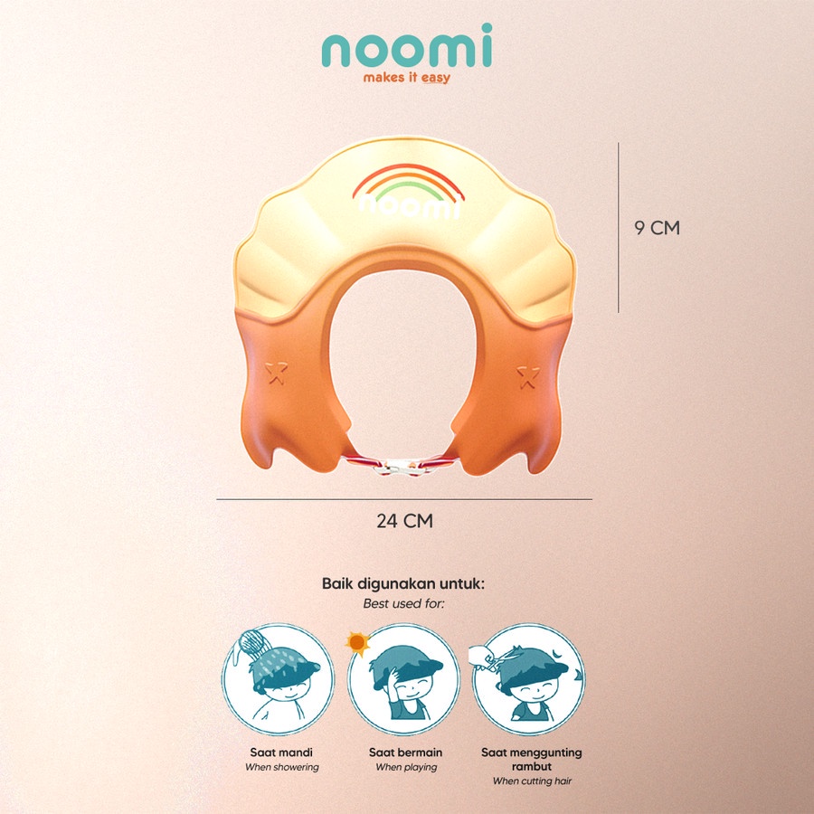 Noomi Shower Hat - Shower Cap Topi Keramas Anak