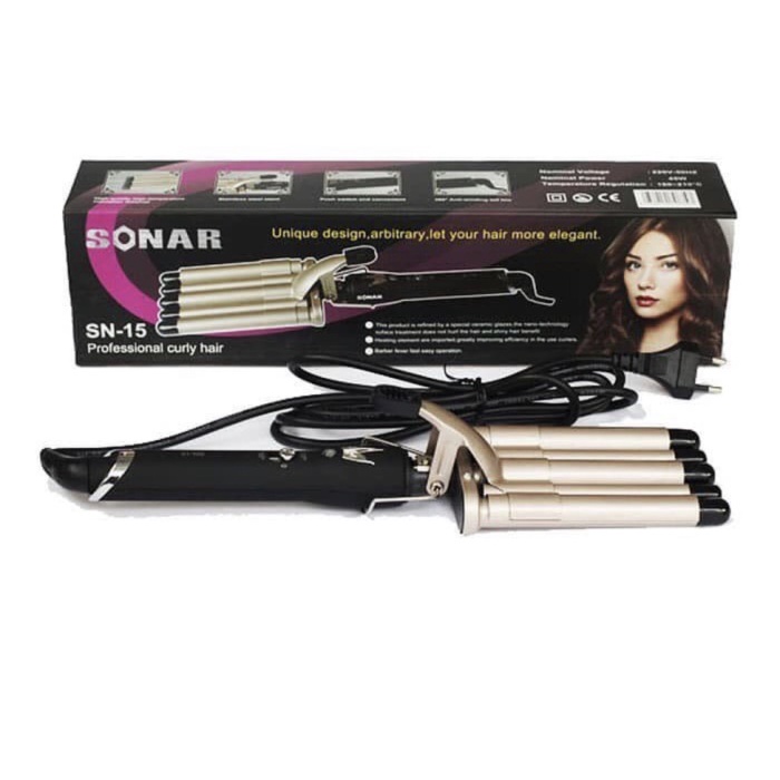 Catokan Catokan Mermaid Gelombang Sonar Sn 15 , Catokan Curly , Wave Rambut
