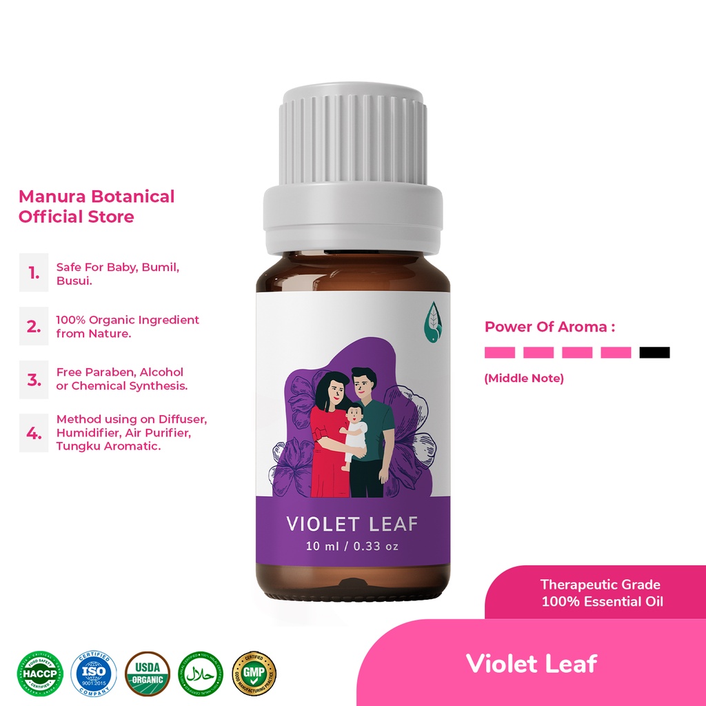 Manura Violet Leaf Minyak Viola Odorata Mesir Therapeutic Grade