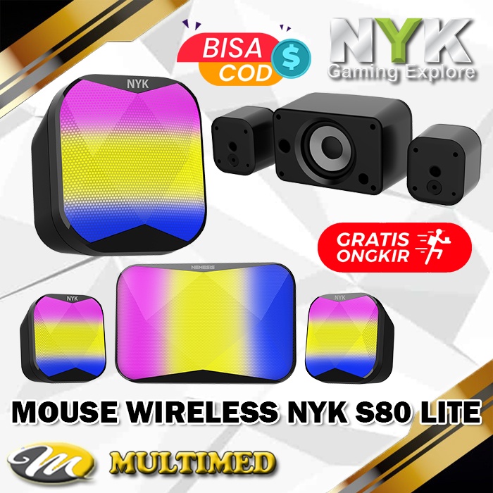 Speaker Gaming Subwoofer 2.1 RGB NYK Nemesis FOBOS SPN-21