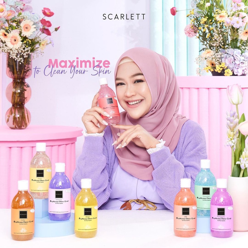 Scarlett Whitening Body Lotion / shower scrub / body scrub