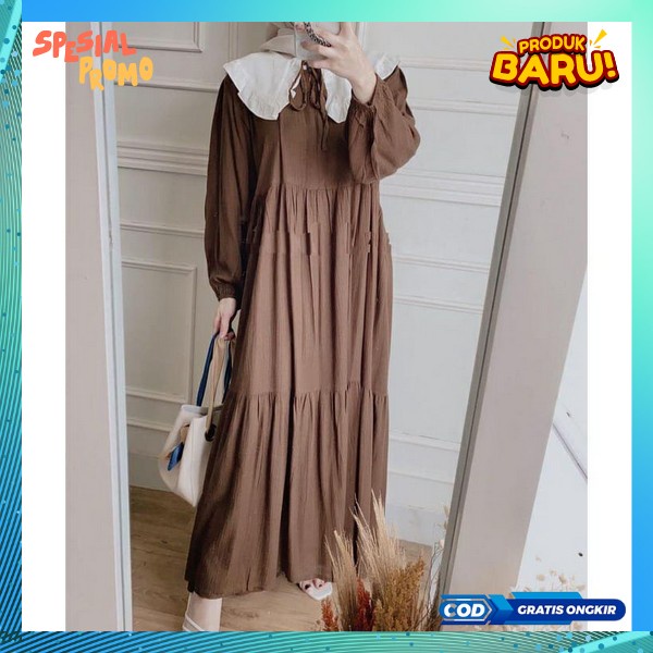 Baju Gamis Best Seller Terlaris Import Terbaru 2022 Dress Muslimah Bisa Cod Wanita Bsju Gsmis Games 