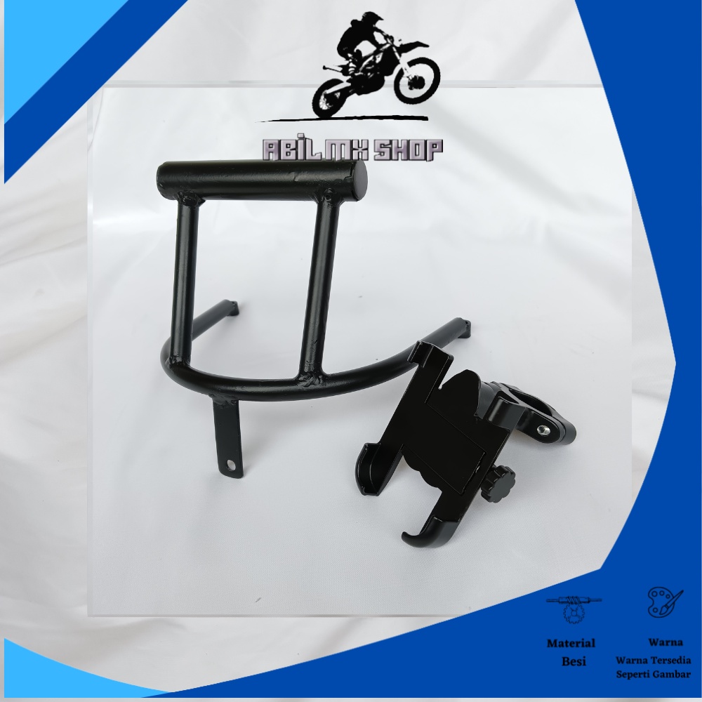 PAKET BRACKET HOLDER HP NMAX OLD DAN ALUMUNIUM C1 HOLDER HP NMAX