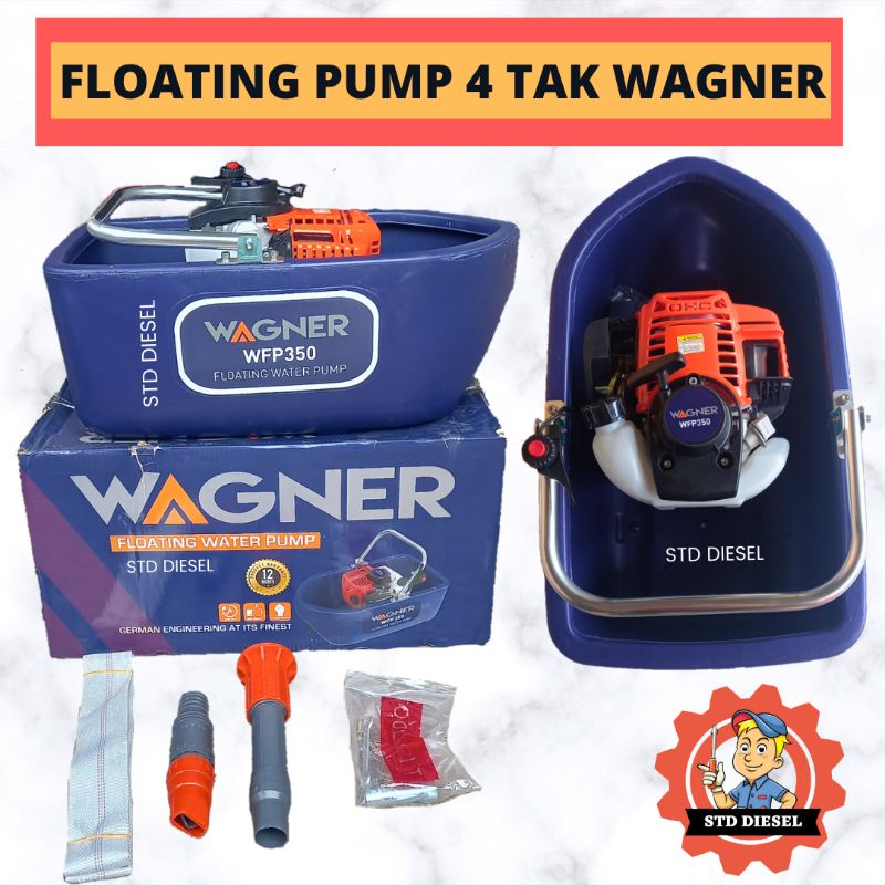 FLOATING PUMP WFP350 WAGNER BY LONCIN POMPA APUNG SIRAM 4 TAK STROKE BAWANG MERAH BRAMBANG NGAPUNG K