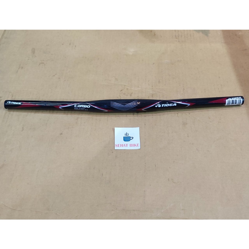 Stang Sepeda Mtb Flat Tioga Carbo Oversize 31.8 580mm Carbon Original