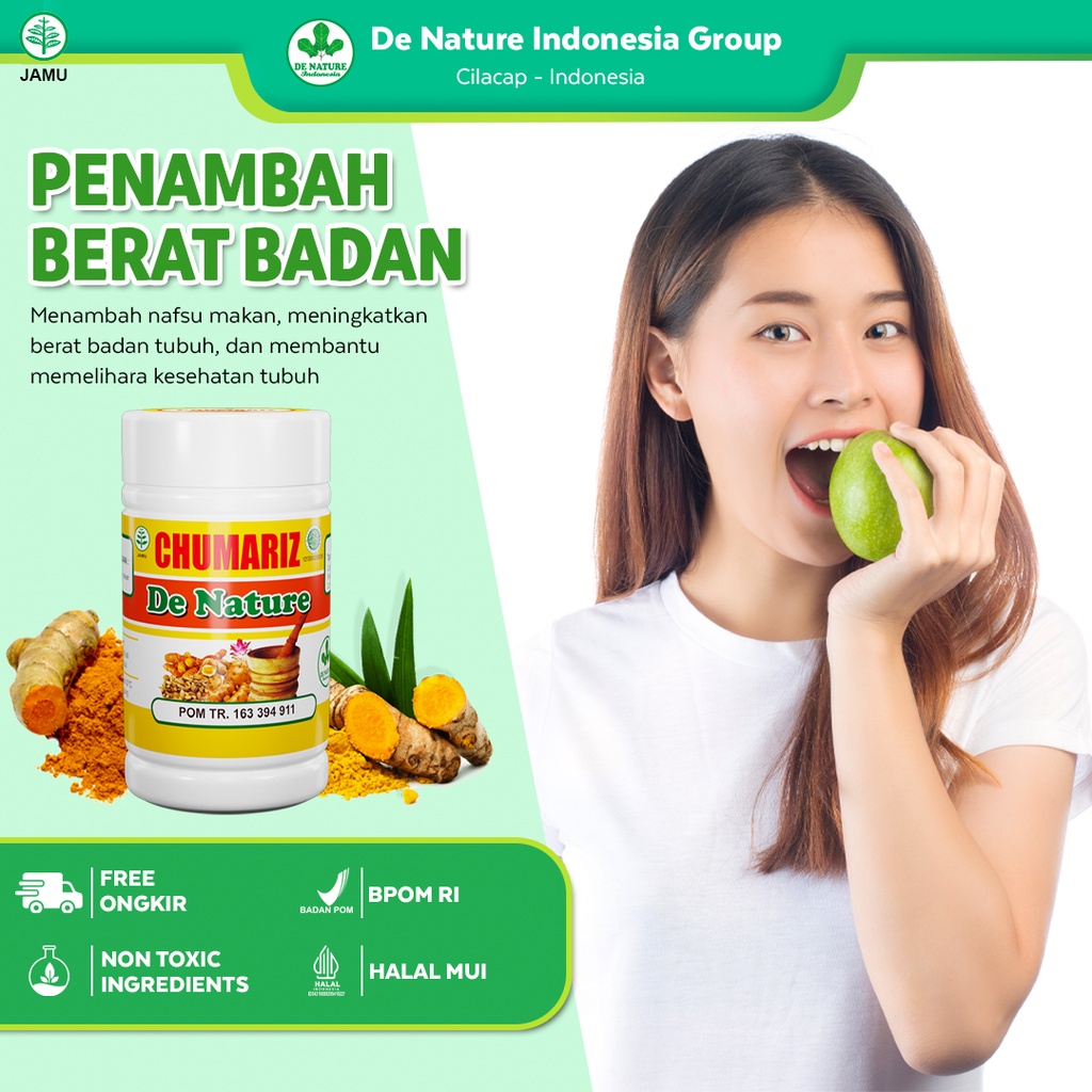 Terbukti Aman Obat Herbal Nafsu Makan Kurang Penambah Selera Makan (CHUMARIZZ De Nature) Penggemuk B