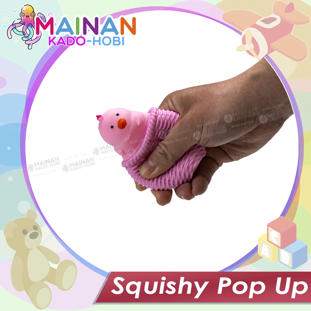 MAINAN ANAK STRESS GAME SQUISHY KARET KARAKTER LUCU AYAM CHICK