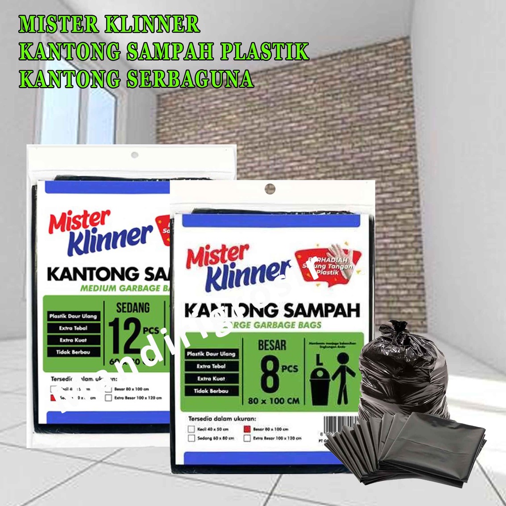 Kantong Sampah* Mister Klinner* Plastik Sedang* Kantong Serbaguna