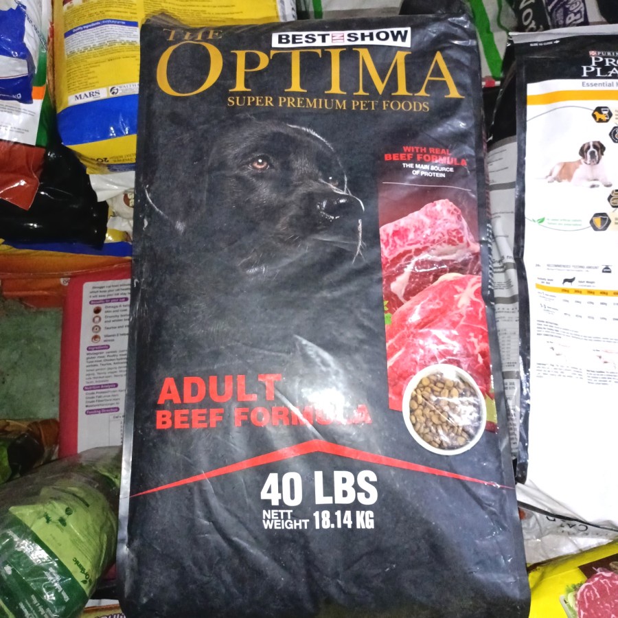 PROMO Khususug Gojeg Optima Dog Adult BEEF 18kg Dog food OPTIMA