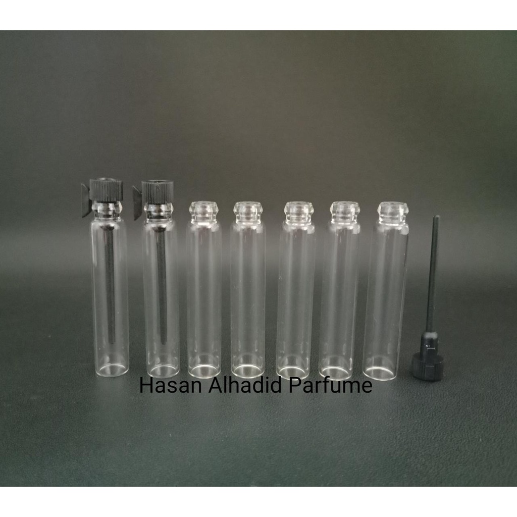 Botol Tester Parfum Ukuran 2ml Botol Sempel Kaca/Botol Tester Lidi kaca Lusinan