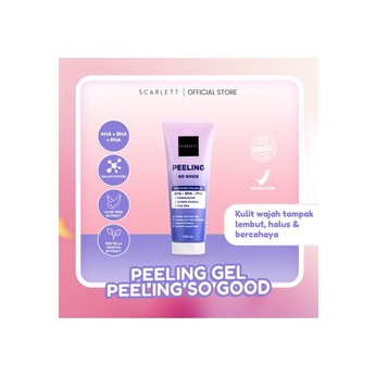 [COD] Scarlett Whitening Peeling So Good Brightening Peeling Gel 100ml dengan Kandungan AHA BHA PHA - 100ML