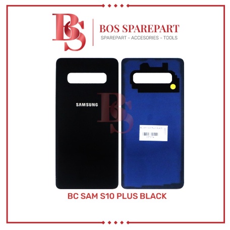 TUTUP BELAKANG SAMSUNG S10 PLUS BLACK / BACK DOOR / BACK COVER