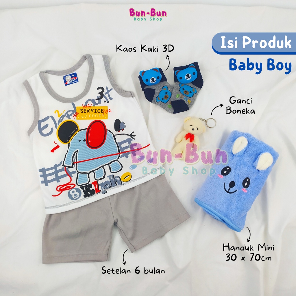 Hampers Bayi Premium Kado Lahiran Parsel Gift Set Baby Newborn Unisex Parcel Handuk Setelan Laki Cowok Kaos Kaki 3D Perlengkapan Baru Lahir Peralatan Bunbunbabyshop