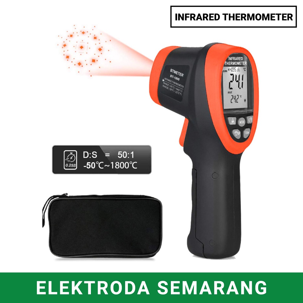 BTMETER BT-1800 Digital Infrared Thermometer -50℃ ~ 1800℃