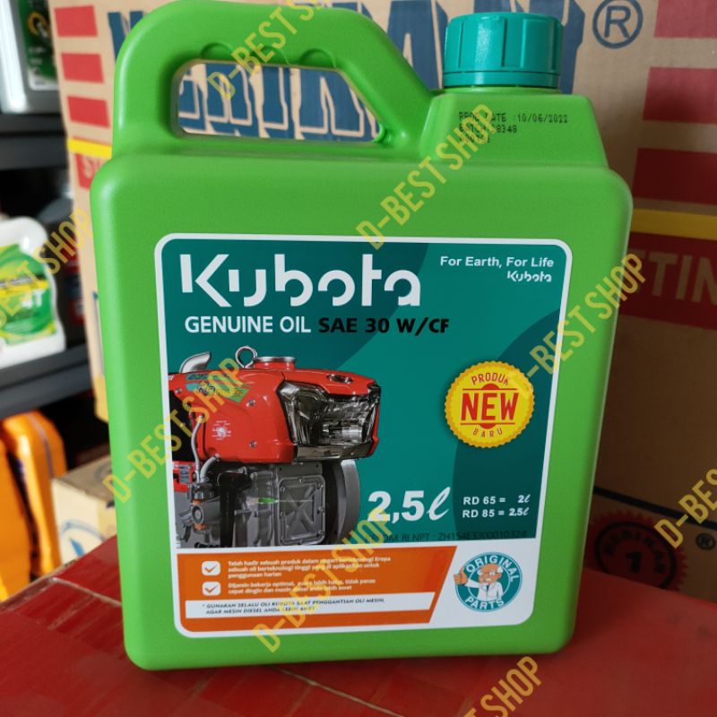 OLI MESIN YANMAR KUBOTA SAE 30 - 2.5 LITER