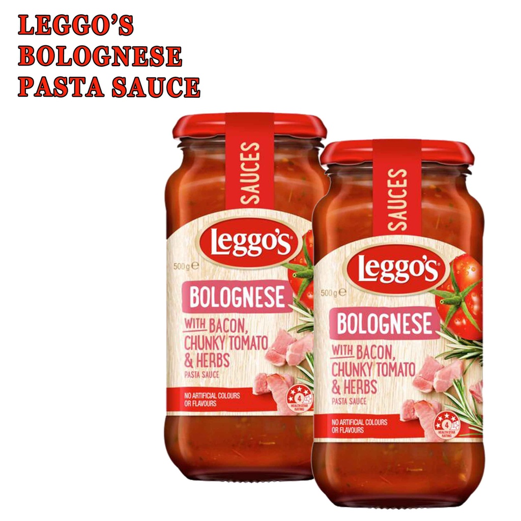 LEGGOS BOLOGNESE WITH BACON CHUNKY TOMATO &amp;HERBS 500g