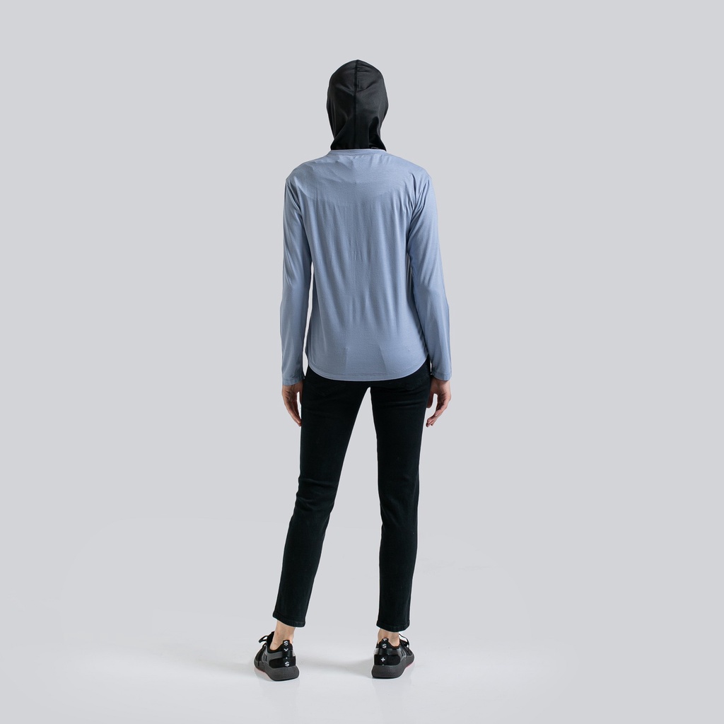 NOORE - Essentials - Zola Top - Light Grey - Pakaian Olahraga