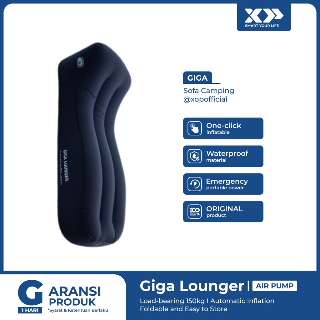 Giga Lounger Air Pump Sofa Camping and Relax Original