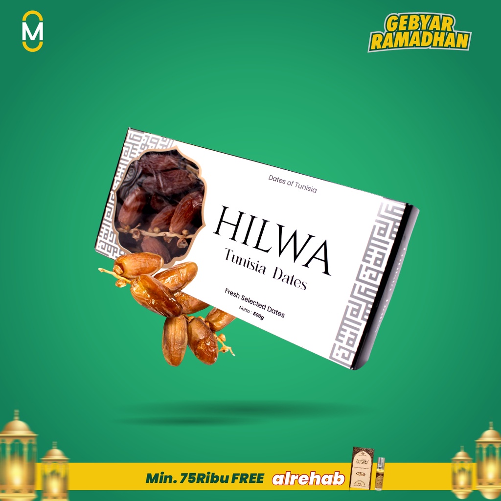 Kurma Tangkai Tunisia Hilwa dates 1 kg Original