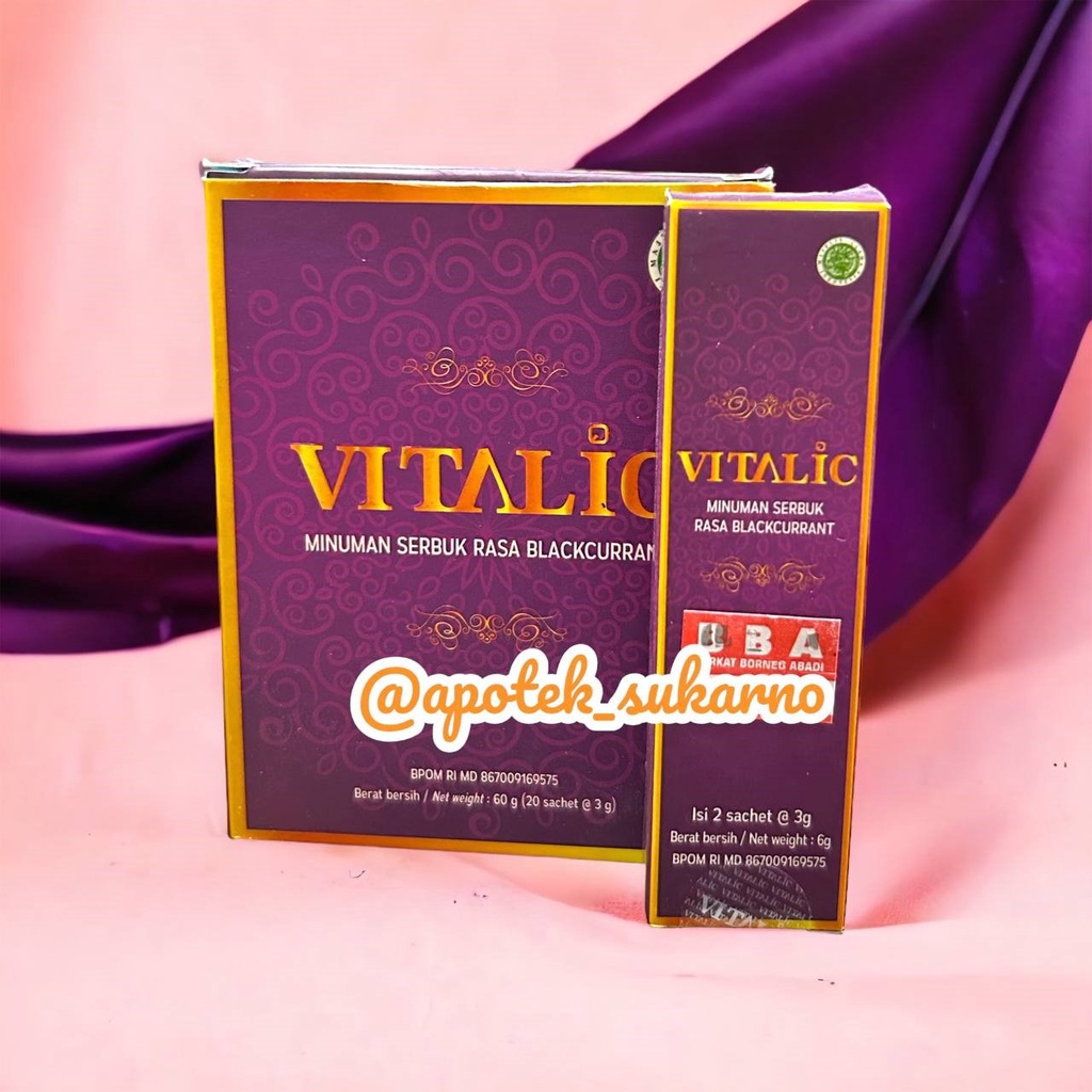 VITALIC // SUPLEMEN isi 3 sachet (Asli // kemasan baru)