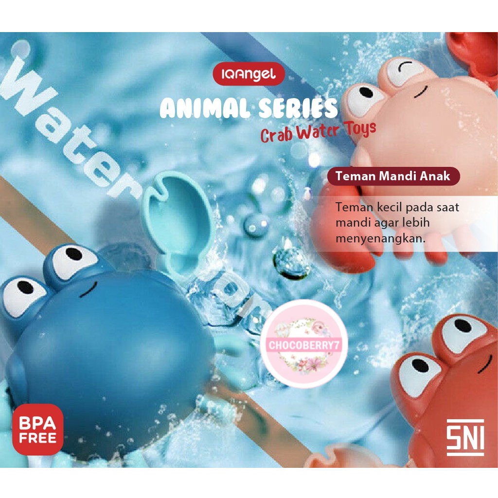IQAngel Crab Water Toys IQC04 / Mainan Air / Mainan Kepiting Berenang / Mainan Mandi Bayi / Mainan Kolam Renang
