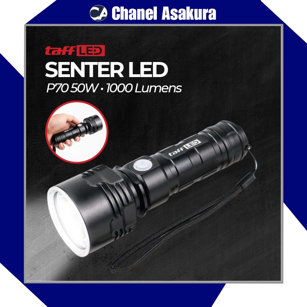 Senter LED USB Rechargeable P70 XHP50 50W 1000 Lumens SHENYU - XLMP70