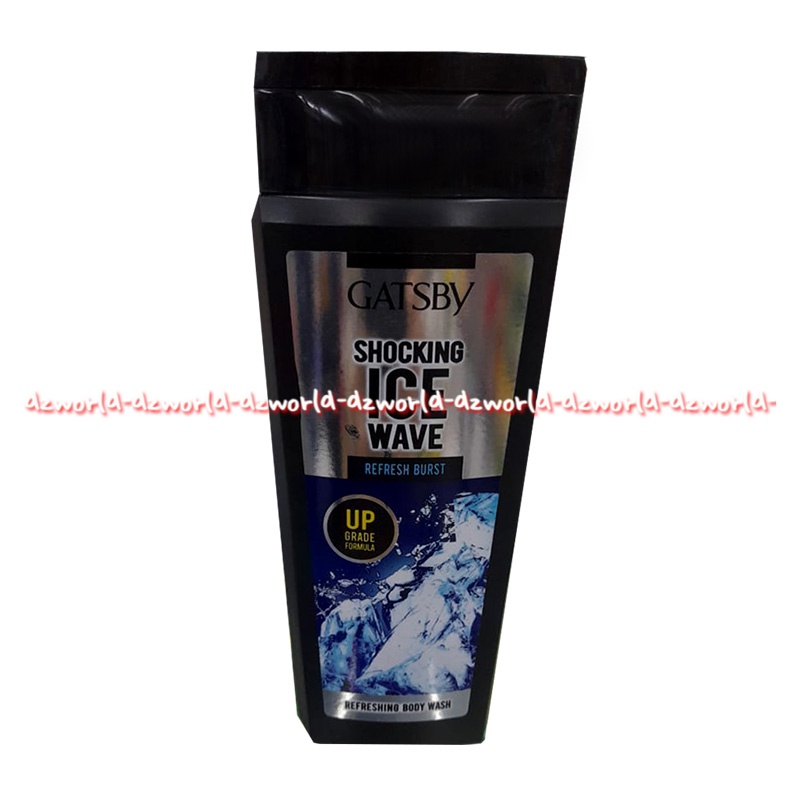 Gatsby Shocking Ice Wave 250ml Body Shower Gel Original Sabun Mandi Cair Pria Sabun Mandi Cowok Gatsbi Biru