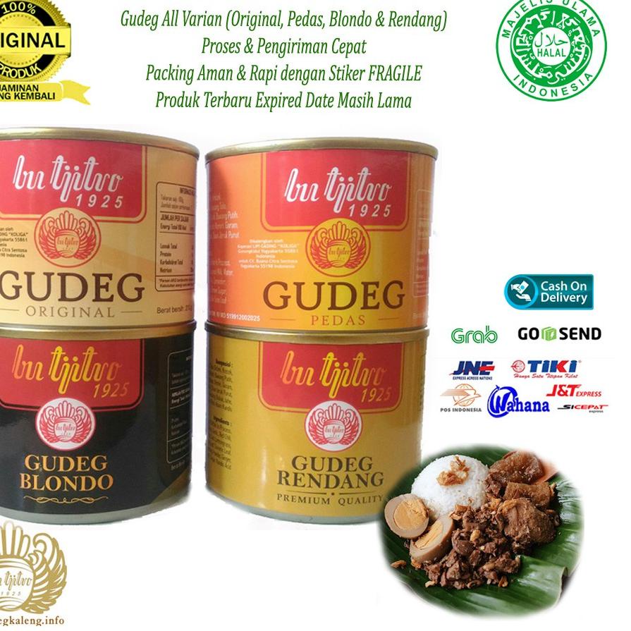 

۝ Gudeg Kaleng Bu Tjitro Paket Komplit All Varian - 4Pcs ❋